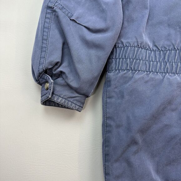 Vintage Members Only Jacket Mens Medium Blue Field Barn Chore Coat Quilt Lined - Picture 9 of 16